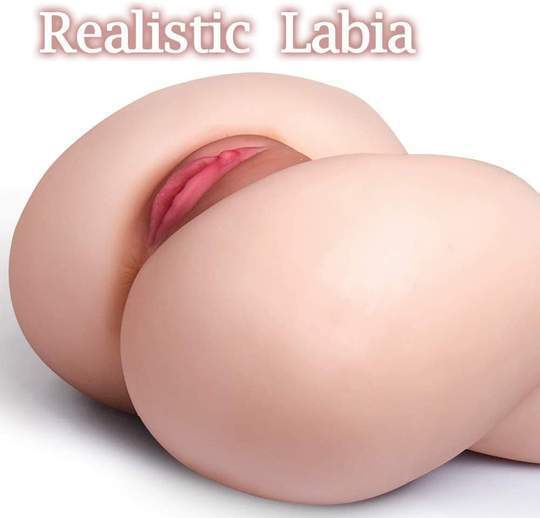 9.4'' Doggy Style Pussy Ass Male Realistic Masturbator With Lifelike Labia-Nude