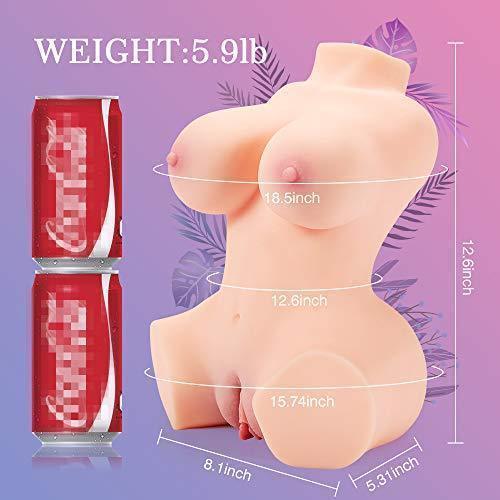 😍All-time low price😍 11.46'' 3D Realistic Love Doll with Torso for Men Masturbation