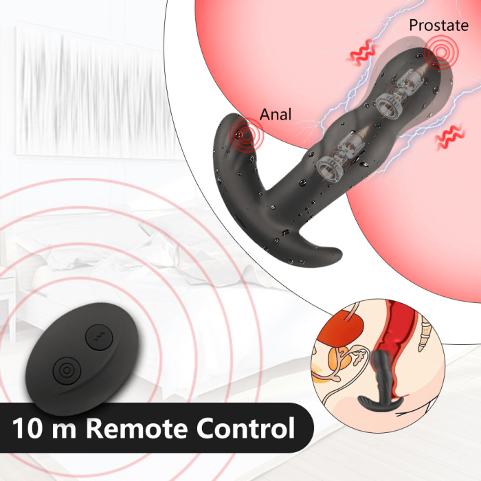 360 Degree Prostate Massager-Rotating Anal Vibrator