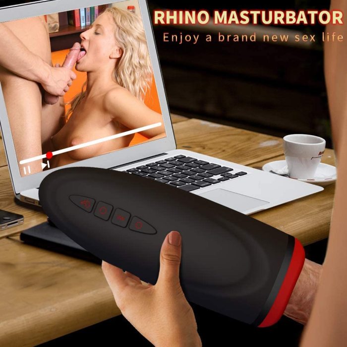 Hellofuntoys RHINO Blowjob Sex Toy | Electric Masturbator