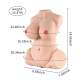 14.56'' 3D Vagina Breast Realistic Male Masturbator