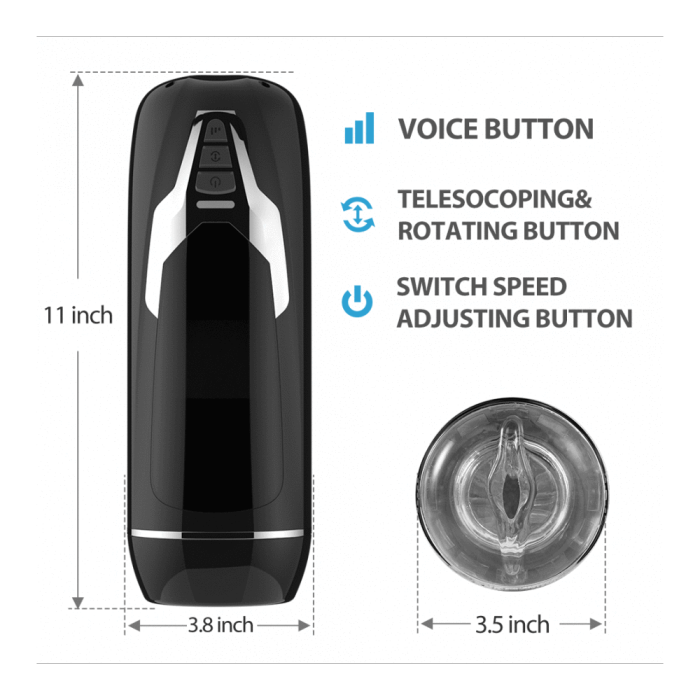 Warriors Series Thrusting Swirling Automatic Masturbator