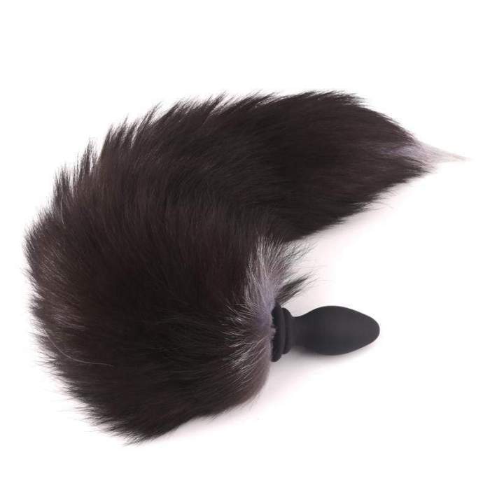 Detachable Fox Fur Tail Butt Plug Adult Toy Anal Cosplay