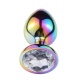 3pcs Stainless Steel Colorful Luxurious Diamond Butt Plugs Set