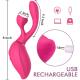 Bernic Rechargeable Female Oral Sucking Clitoral Rabbit Vibrator