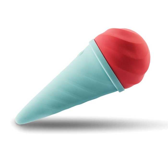 10-Speed Ice Cream Hand-held Vibrator for Full Body Massage