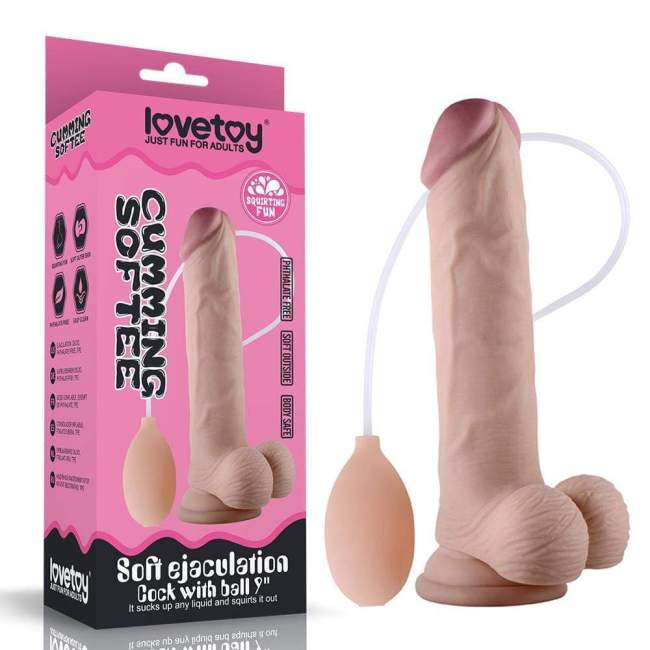 LOVETOY 7 Inch Realistic Ejaculating Squirting Anal Dildo