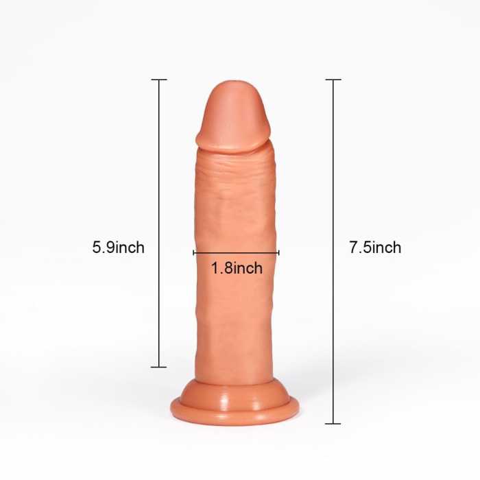 7.5 Realistic Foreskin Female Masturbation Dildo