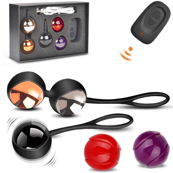Kegel Balls Vibrator For Women Geisha Ball Wireless Remote Vibrating Egg Vibrator G Spot Ben Wa Ball Sex Toys Vaginal Balls