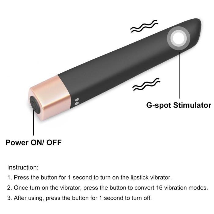 16 Speed Mini Bullet Vibrator G-Spot Clitoris Stimulator Vibrating Sex Toy For Women USB Rechargeable Adult Dildo Vibrador Femme