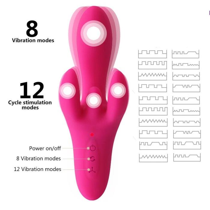 12+8 Vibration G Spot Vibrator Labia Clitoris Stimulate Bullet Dildo Adult Couples Sexshop Erotic Vibrador Sex Toys For Women