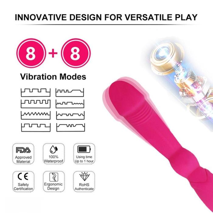 Double Ended Vibrator For Lesbian Long Dual Dildo G Spot Stimulator
