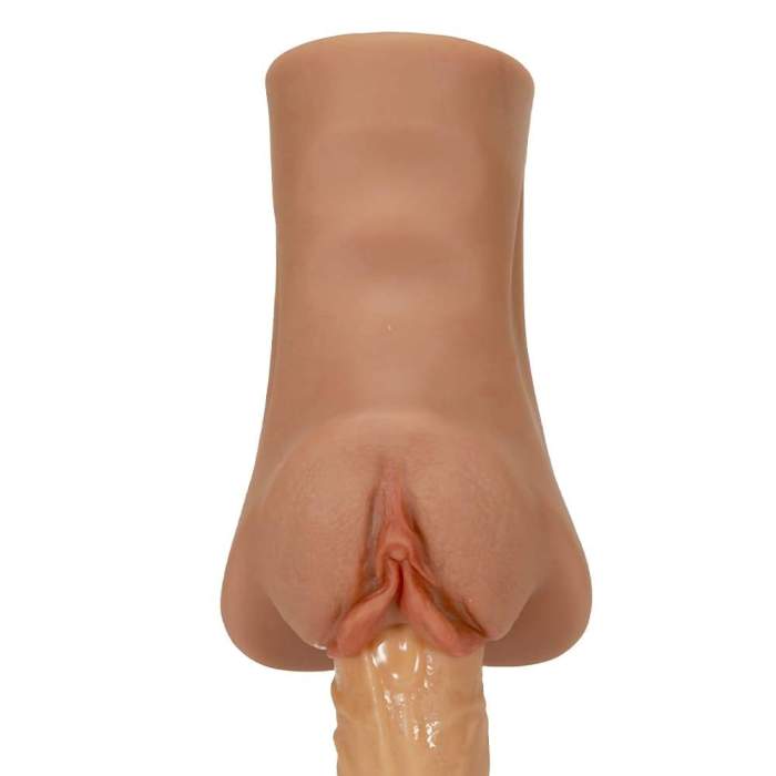 6.9 Wheat-Colored Lifelike Clitoris Big Labia Vagina Stroker
