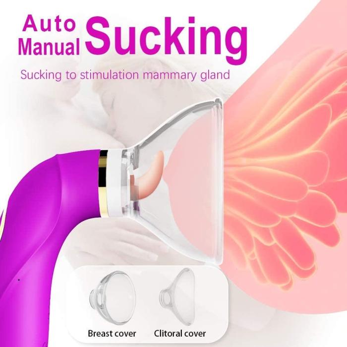 8 Suction Modes & 10 Tail Vibration Modes & 5 Licking Modes Tongue Licking Toy