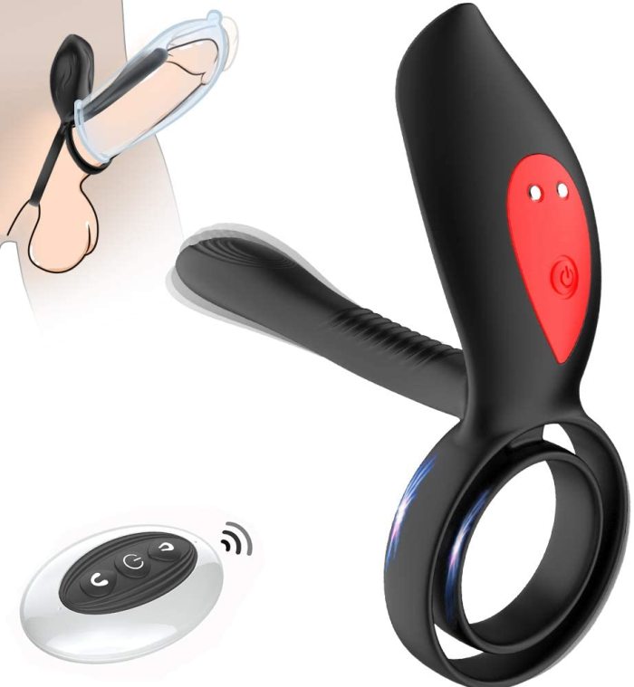 Hellofuntoys Vibrating Ring Sex Toys for Couple