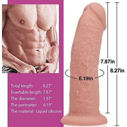 8 Inch Huge Glans Lifelike Penis Realistic Dildo