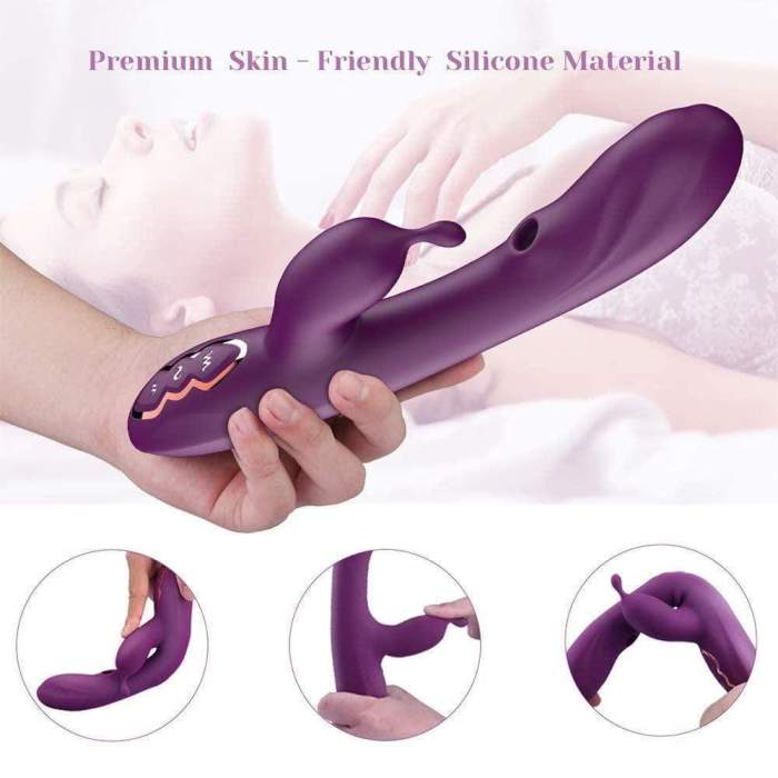 Dual Motor 7 Vibration 7 Suction Rabbit G Spot Vibrator