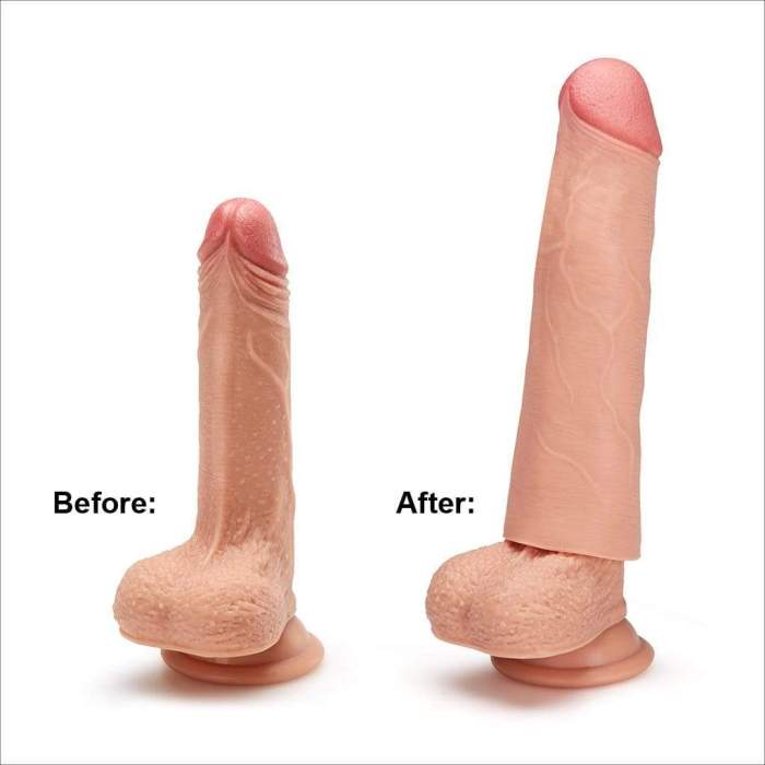 6.8 Inch Realistic Penis Extension Sleeve