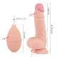 8 Inch Realistic Ejaculating Ultra-Soft Dildo With Suction Cup