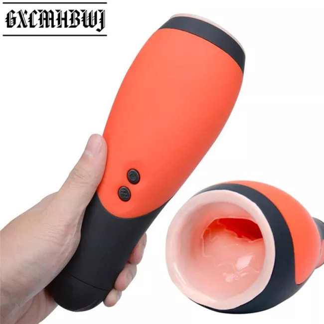 Blowjob 30 Speed Vibration Simulated Electric Male Masturbator Cup Deep Throat Mouth Design Tight Oral Sex Toys For Men