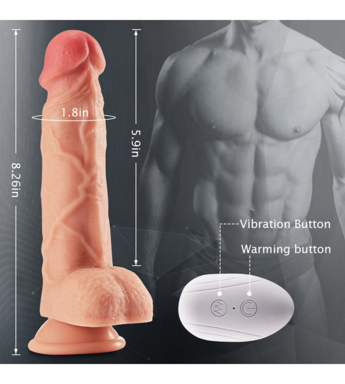 Cheap Thrusting Dildo Vibrator With Rotation And Heating Sex Toys