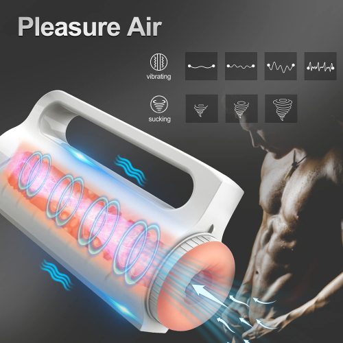 Male Masturbator with Suction & Vibration, Realistic 3D Textured Vagina Stroker, Sex Toys for Men