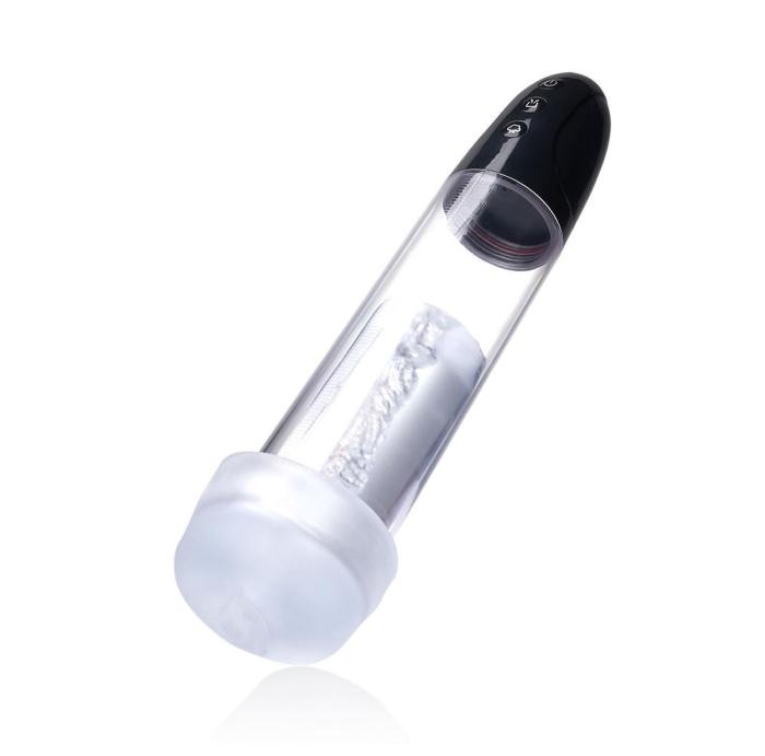 2 In 1 Vagina Sucking Electric Penis Enhancement Pump Male Masturbation Cup