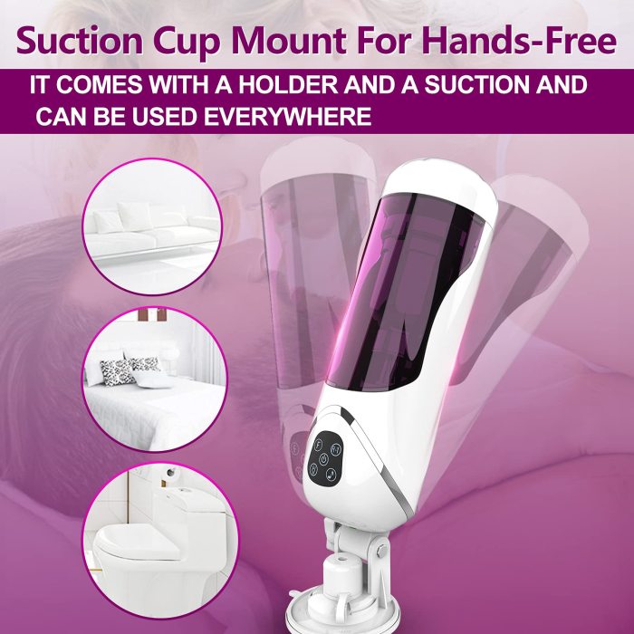  10 Vibrating Modes  High Speed and Powerful Stimulation Thrusting & Rotating Male Masturbator Cup