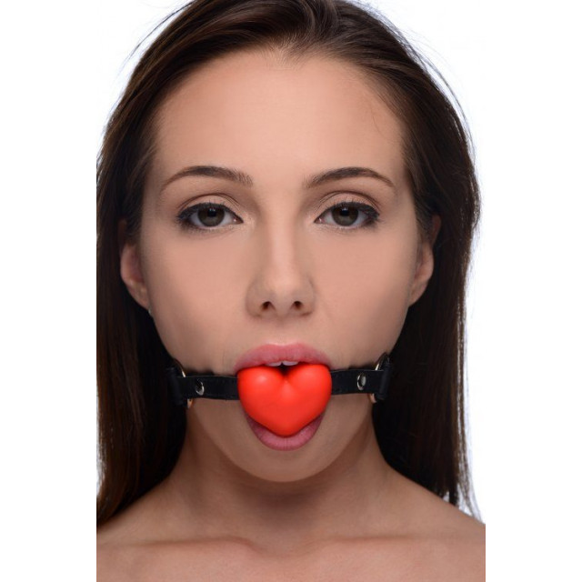 Sexbuyer The Heart Beat Silicone Heart Shaped Mouth Gag