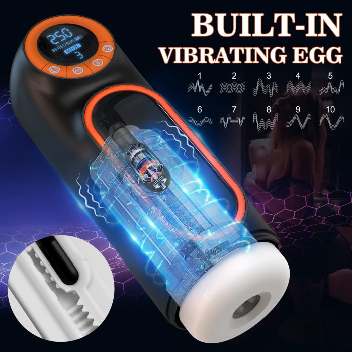 Storm-Sucking Blowjob Masturbation Stroker with Powerful Vibrating & Thrusting Mode