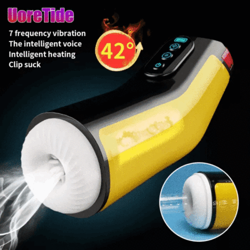 Hellofuntoys Automatic 6*3 Rear Wing Heated Clip Suction Male Masturbator