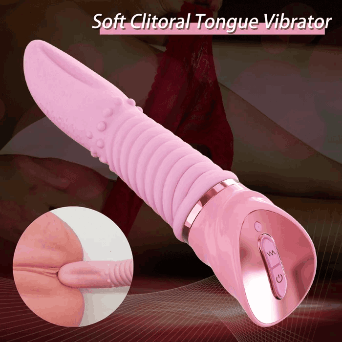 Realistic ​High-Quality Silicone Soft Clitoral Tongue Vibrator
