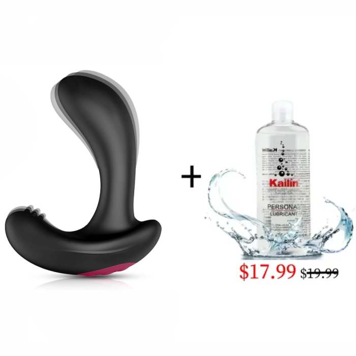 Inflatable Butt Plug Vibrator Wireless Remote Control Male Prostate Massager
