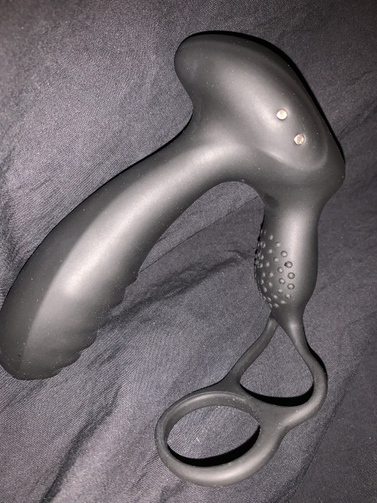 Intelligent Heating 10 Vibrating Prostate Massager With Dual Cock Ring photo review