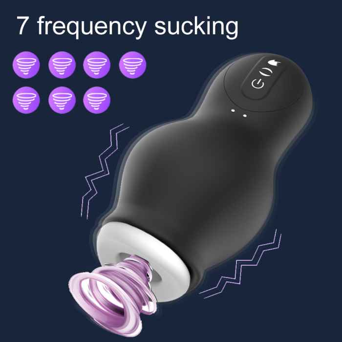 7speeds Real Air Sucking Male Masturbator Deep Throat Vibration Automatic Suction Adult Oral Sex Toys