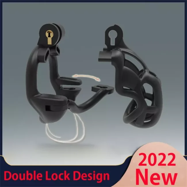Double Lock Design Male Chastity Device