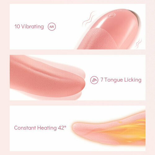 10 Vibrating and 7 Tongue Licking G Spot Stimulator
