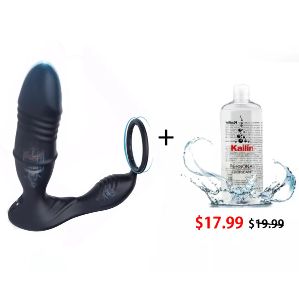 Mason APP/Controller & 9-Telescopic/Vibration & Penis Ring Locking Prostate Massager