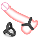 NEW 3 Style Penis Ring Reusable Silicone Semen Cock Ring Penis Enlargement Delayed Ejaculation Sex Toys for Men