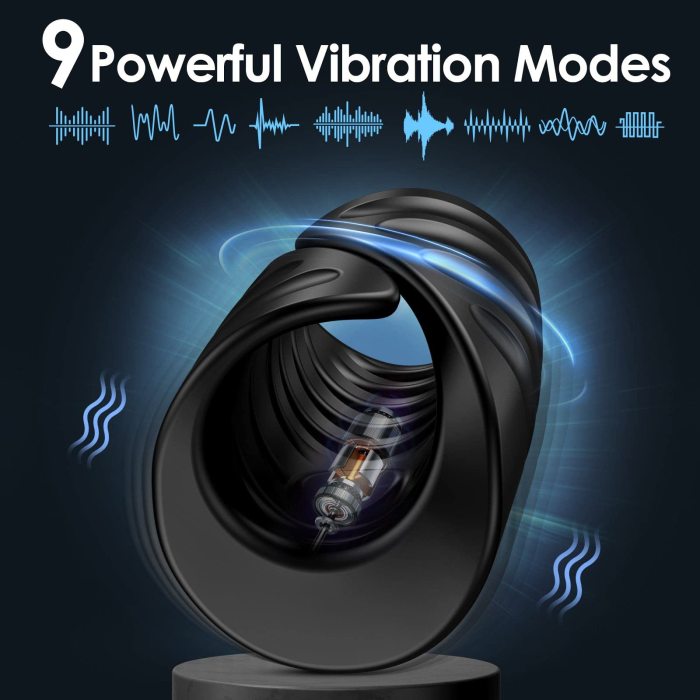 APP Control and 9 Vibration Modes Male Masturbator Penis Training Vibrator