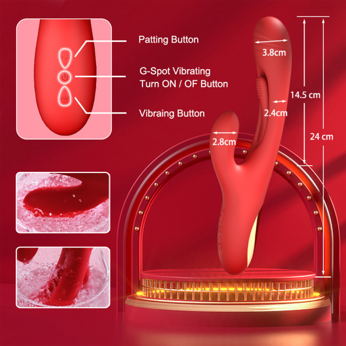 21 Modes Patting Vibrator for Clitoris Women Stimulator Massager Powerful G Spot Vibrating Sex Toy Female Goods for Adult