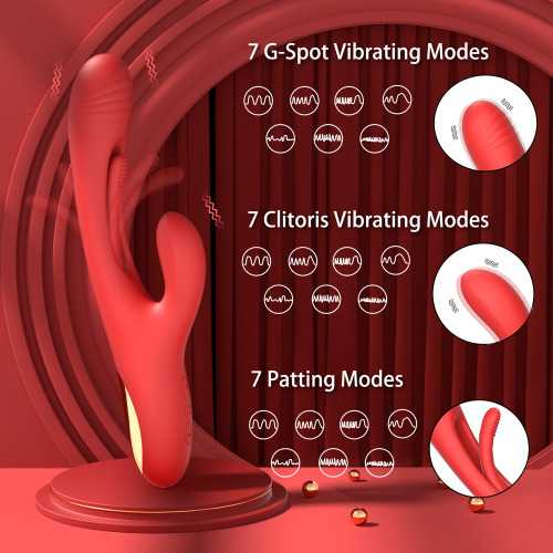 Bora - Rabbit Tapping Vibrating All-In-One G-Spot Vibrator for Women