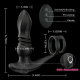 Cook-7 Thrusting & Vibrating Drill Spirals Double Cock Rings Prostate Massager