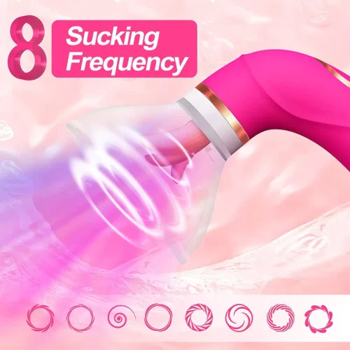 Hellofuntoys™ Clitoral Sucking Vibrator Sex Toys with 8 Sucking and 5 Licking Vibrations