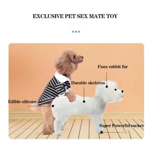 Sexual Venting Pet Toys: Silicone Simulation Mating Partner for Small Dogs and Cats
