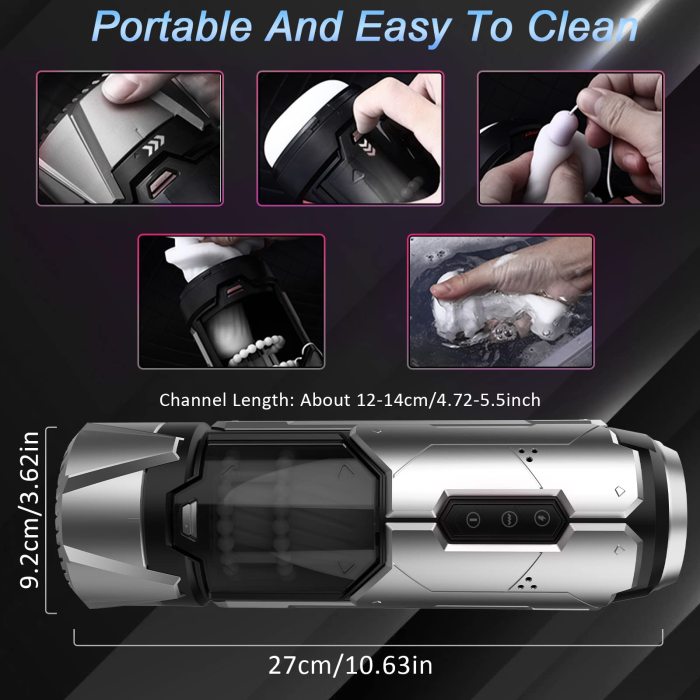 Hellofuntoys™ 7 Thrusting & Vibration ModesElectric Male Stroker Pocket Pussy for Men