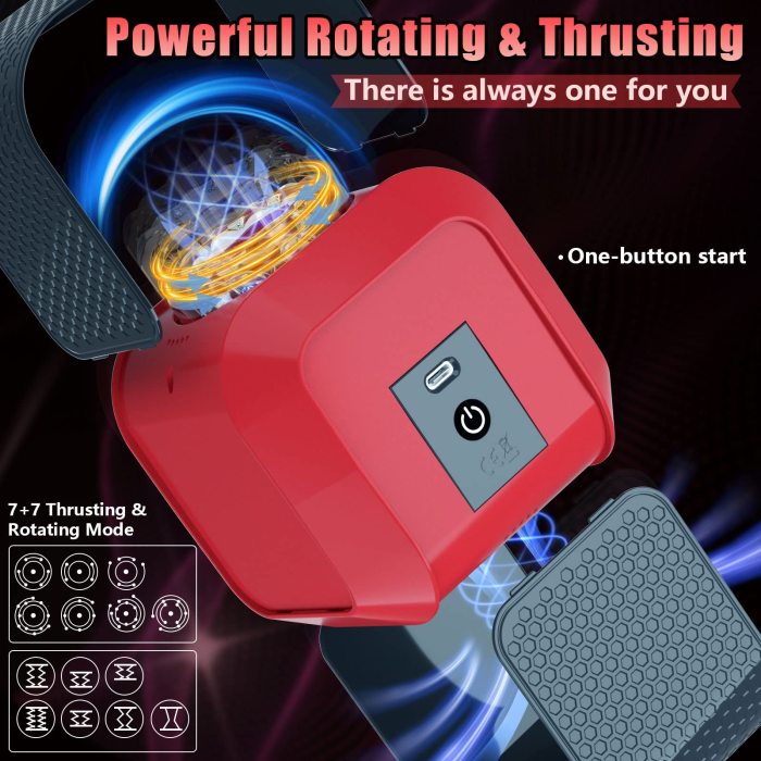 Magic Cube - Thrusting Rotation Male Masturbator Cup Water Proof