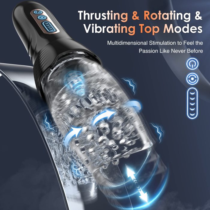 Tornado Ⅲ 5 Thrusting & Rotating & 10 Vibrating Automatic Male Masturbator