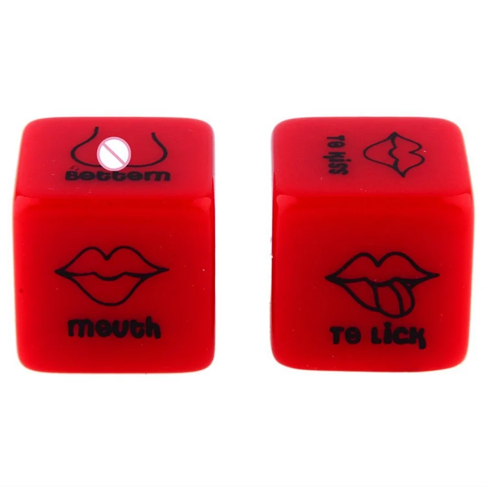 Hellofuntoys Red Color 6-sided Fun Dice Combination Action Posture Color Dice Entertainment Provocative Products