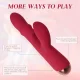 Dream Partner G-spot Vibrators with Beads Ring and Clit Stimulator Take You to Dual Orgasms